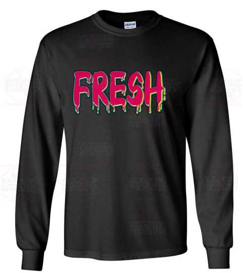 Fashion Forward: Unleash Your Uniqueness with Our Exclusive 'Fresh' Long Sleeve Tee from Poxovo Design