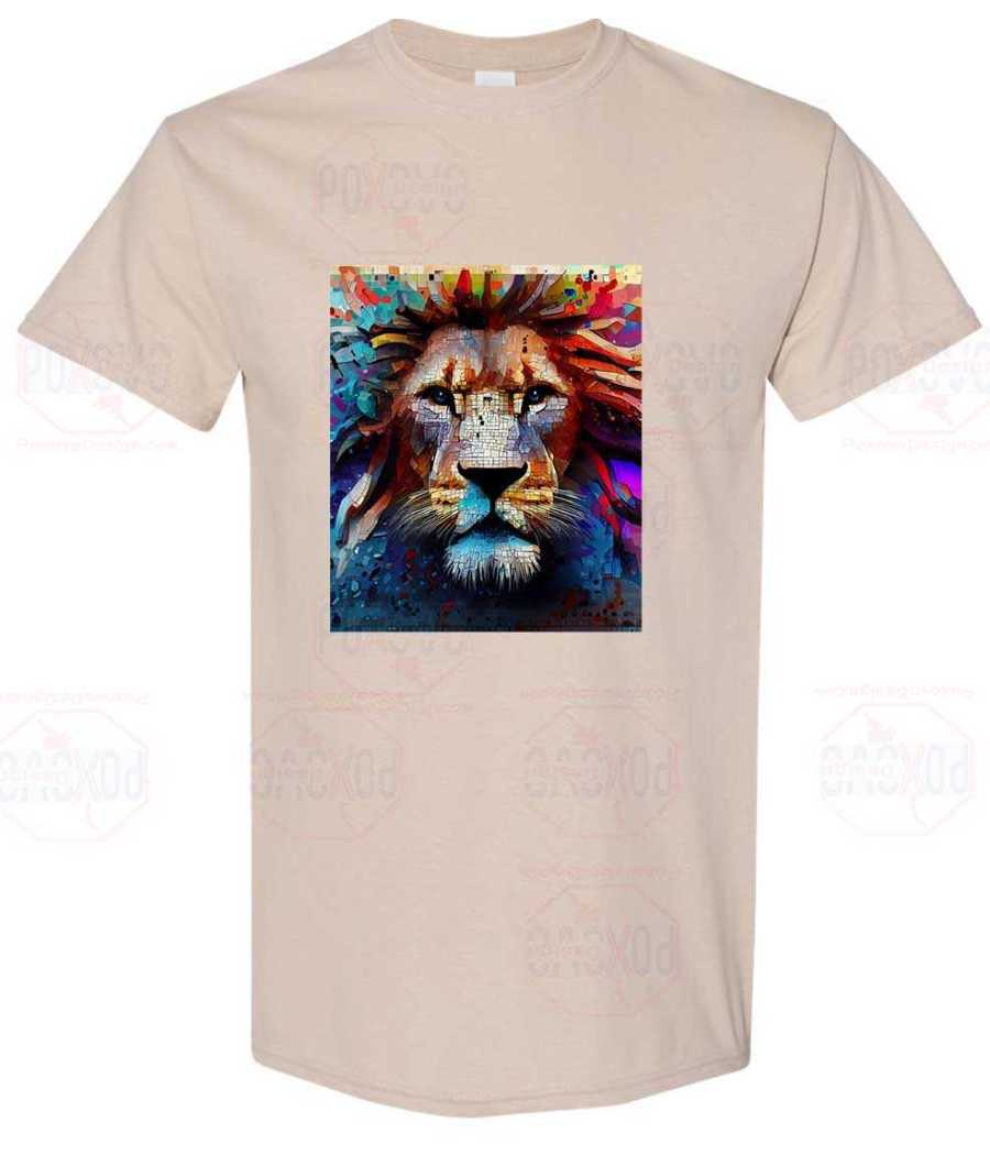 Roar in Style: Mosaic Lion...