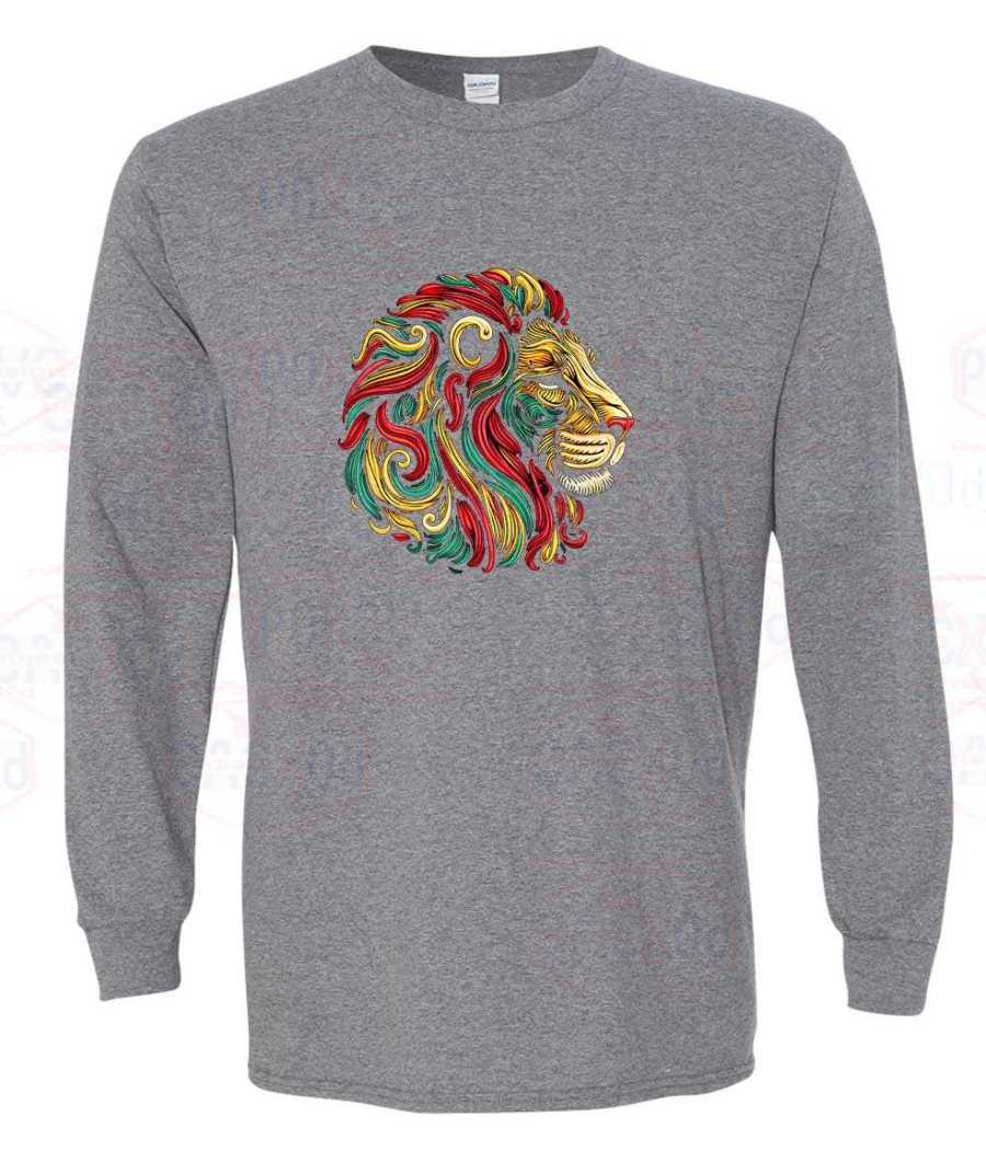 Lion head Long Sleeve Shirt...