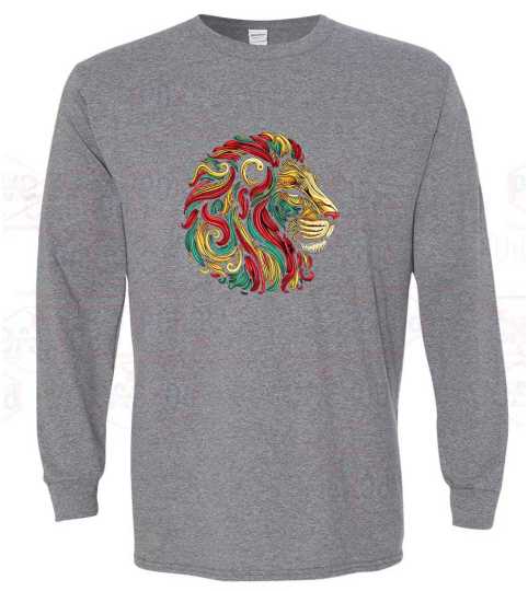 Lion head Long Sleeve Shirt Elevate Your Style with Confidence and Comfort from Poxovo Design
