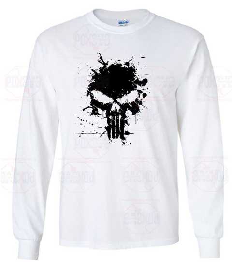 Rebel in Style: White Skull T-Shirt for a Bold Statement | Poxovo Design