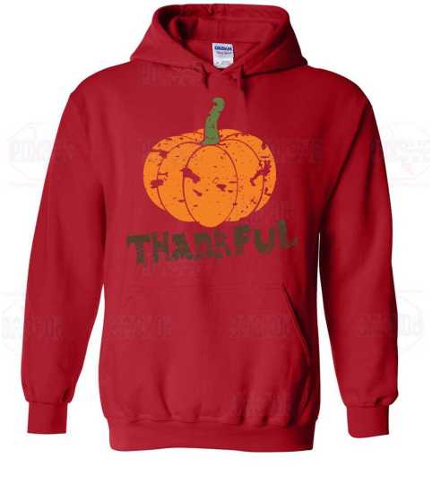 Fall for Gratitude with Our Thankful Pumpkin T-Shirt from Poxovo Design