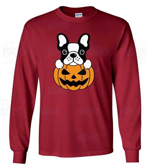 This Halloween: Frenchie and the Pumpkin From Poxovo Design